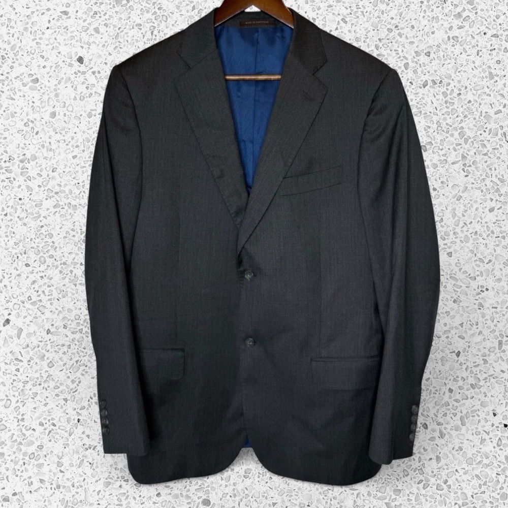 J. Hilburn Men's Wool Two-Button Blazer Sport Coat Gray size 41R‎